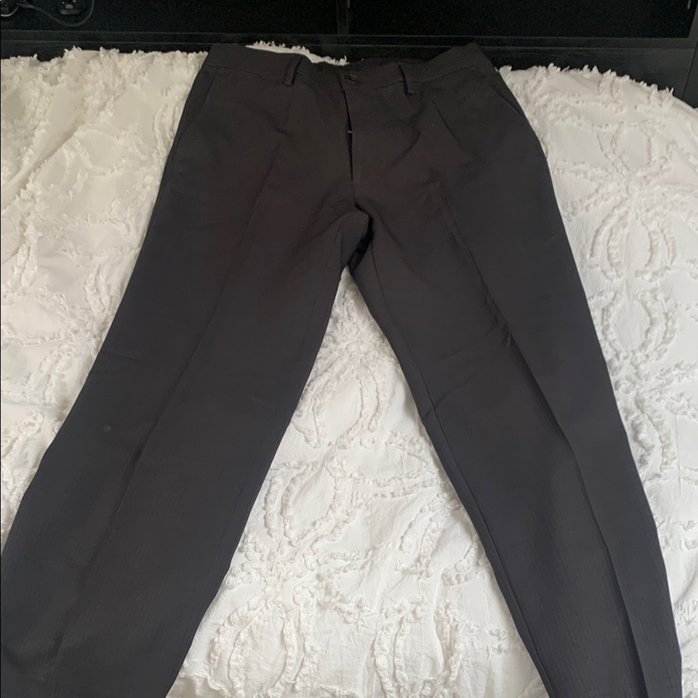 Haggar Black Dress Pants Straight Leg